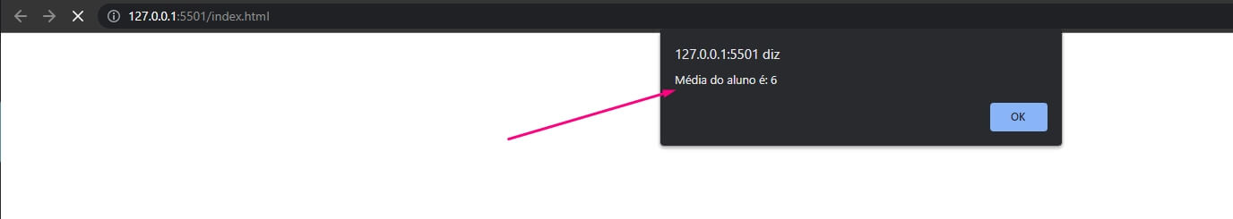 Apresentando a média no navegador para o usuário