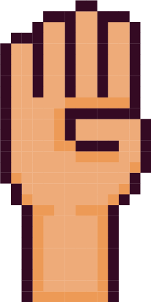 imagem mão simulando papel